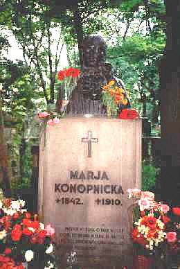 Nagrobek Marii Konopnickiej na Cmentarzu Łyczakowskim we Lwowie