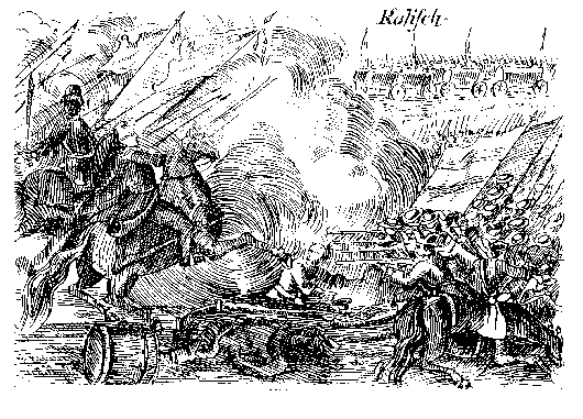  Bitwa pod Kaliszem z r. 1706 wg miedziorytu z pocztkw XVIII w. (autor nieznany)
